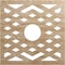 Ekena Millwork Chevron Wood Fretwork Pierced Ceiling Medallion, Red Oak, 22"OD x 5 3/4"ID x 1/4"T CMWP22X22X0250CHRO - alternate 1